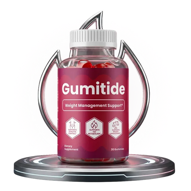 One bottle of Gumitide weight management gummies, 30 berry gummies